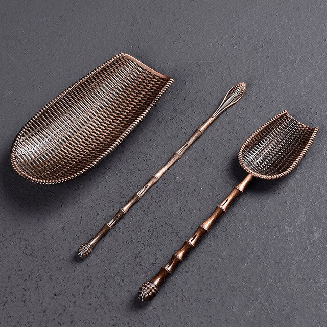 accessoires gong fu cha cuivre