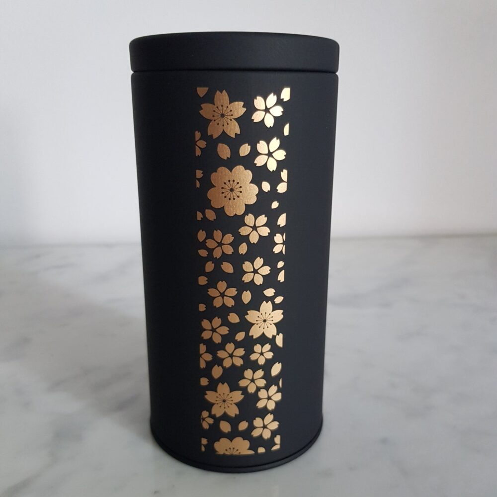 boite a the japonaise noir et or 200g 2