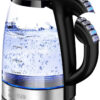bouilloire electrique en verre temperature reglable 2l