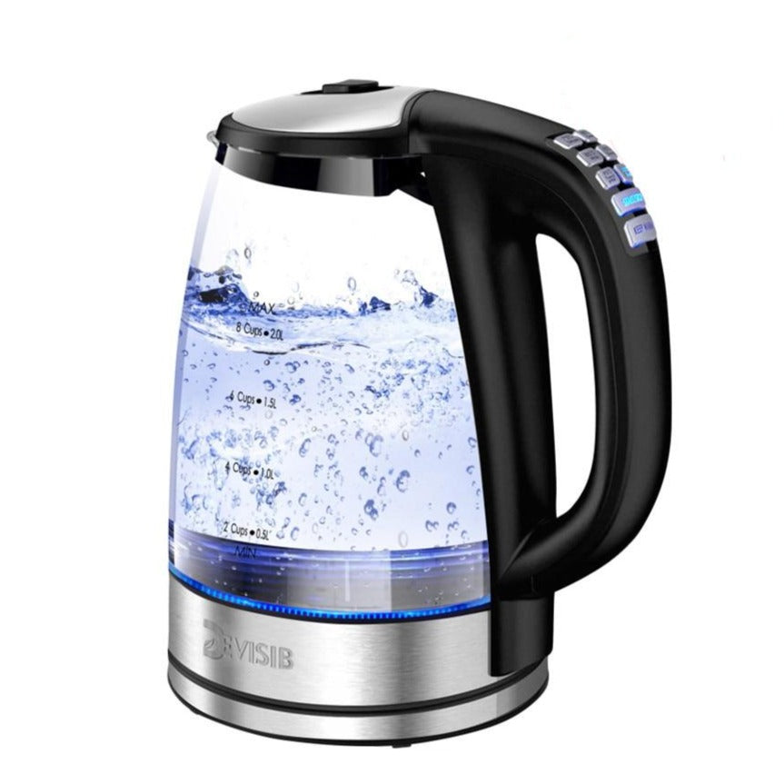 bouilloire electrique en verre temperature reglable 2l 2