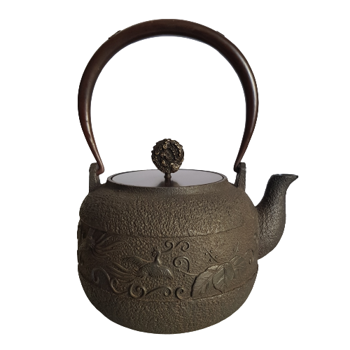 bouilloire en fonte ancienne oiseaux 135l