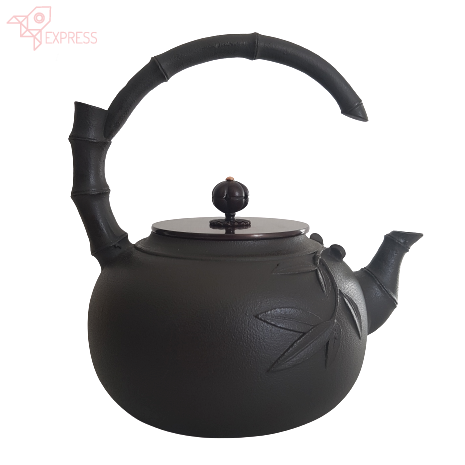 bouilloire en fonte bambou 1l