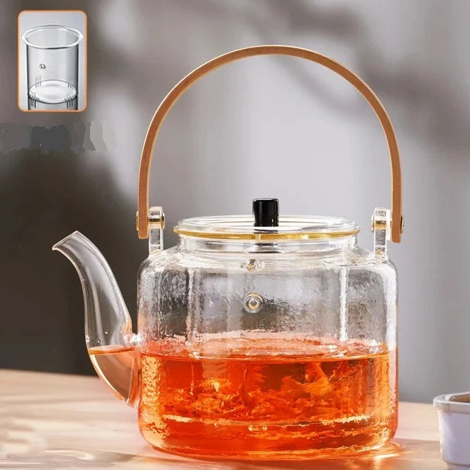 bouilloire en verre theiere 1l 2