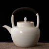 bouilloire theiere en ceramique blanche 650 1200ml