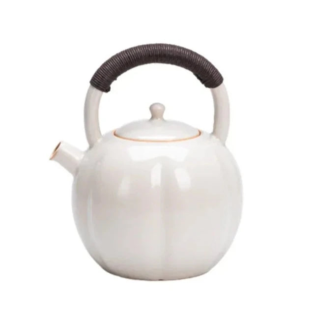 bouilloire theiere en ceramique blanche 650 1200ml 5