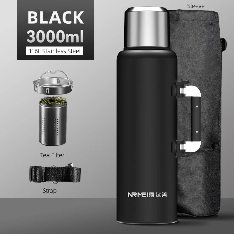 bouteille thermos sans bpa inox 2l 3l 8