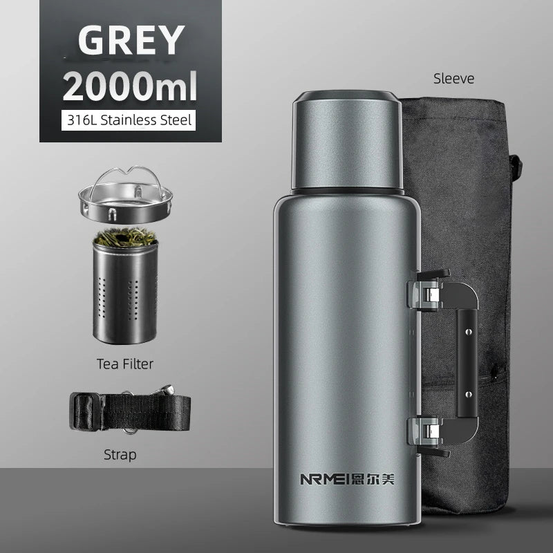 bouteille thermos sans bpa inox 2l 3l 9