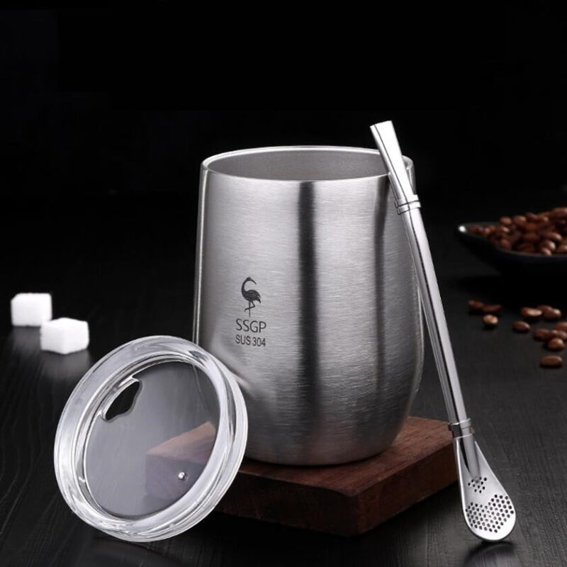 calebasse mate et bombilla inox 370ml calebasse mate et bombilla inox 370ml