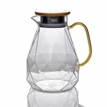 carafe en verre avec filtre theiere diamant 15l 3