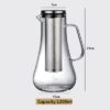 carafe en verre avec infuseur 700ml 12l