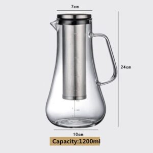 carafe en verre avec infuseur 700ml 12l carafe en verre avec infuseur 700ml 12l