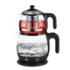 double theiere turque en verre electrique 18l 12l