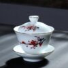 gaiwan en porcelaine peint a la main 200ml