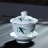 gaiwan en porcelaine peint a la main 200ml 2