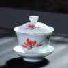 gaiwan en porcelaine peint a la main 200ml 3