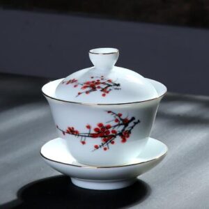 gaiwan en porcelaine peint a la main 200ml