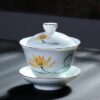 gaiwan en porcelaine peint a la main 200ml 4