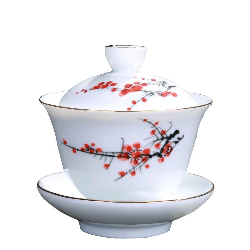 gaiwan en porcelaine peint a la main 200ml 6