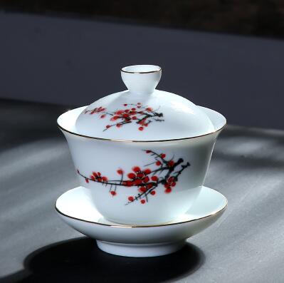 gaiwan en porcelaine peint a la main 200ml