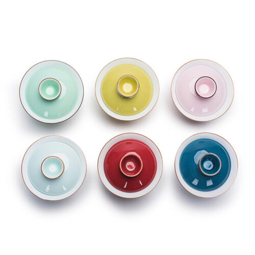 gaiwan porcelaine colore 140ml 7 gaiwan porcelaine colore 140ml 7