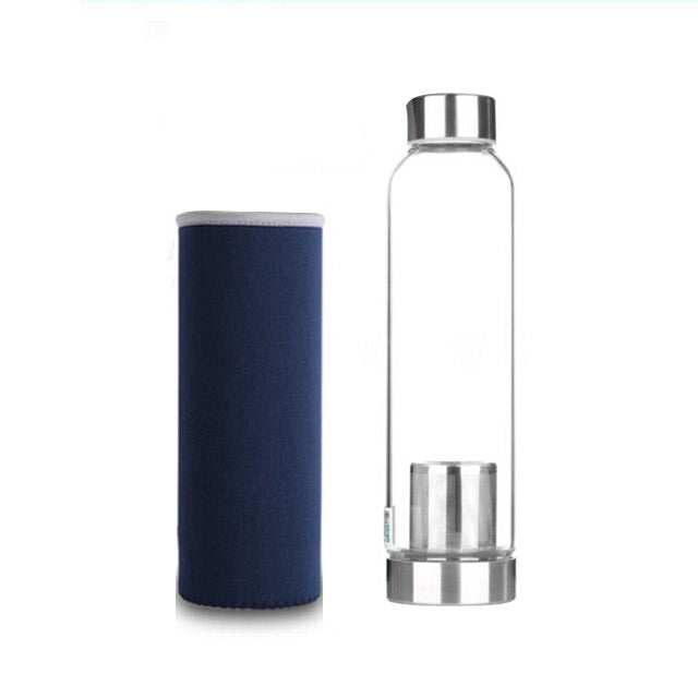 gourde en verre avec ou sans filtre 550ml