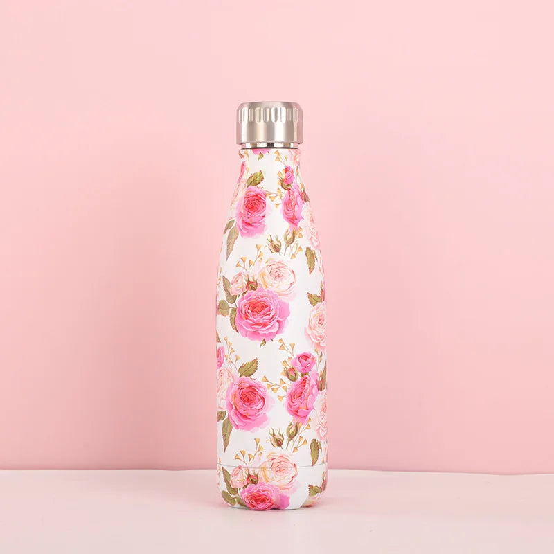 gourde isotherme inox fleurie 500ml 7