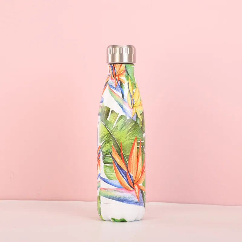 gourde isotherme inox fleurie 500ml