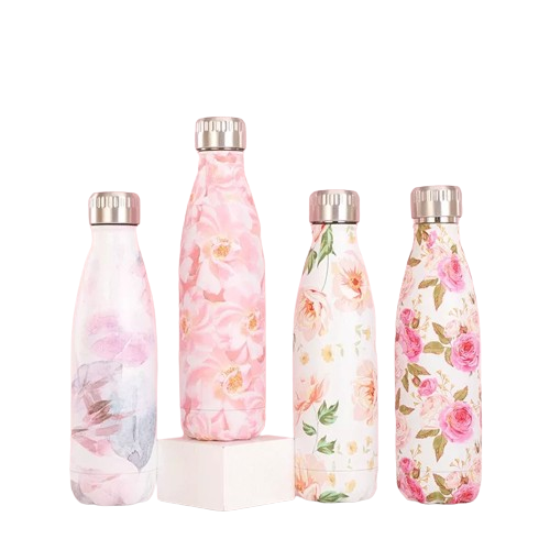 gourde isotherme inox fleurie 500ml