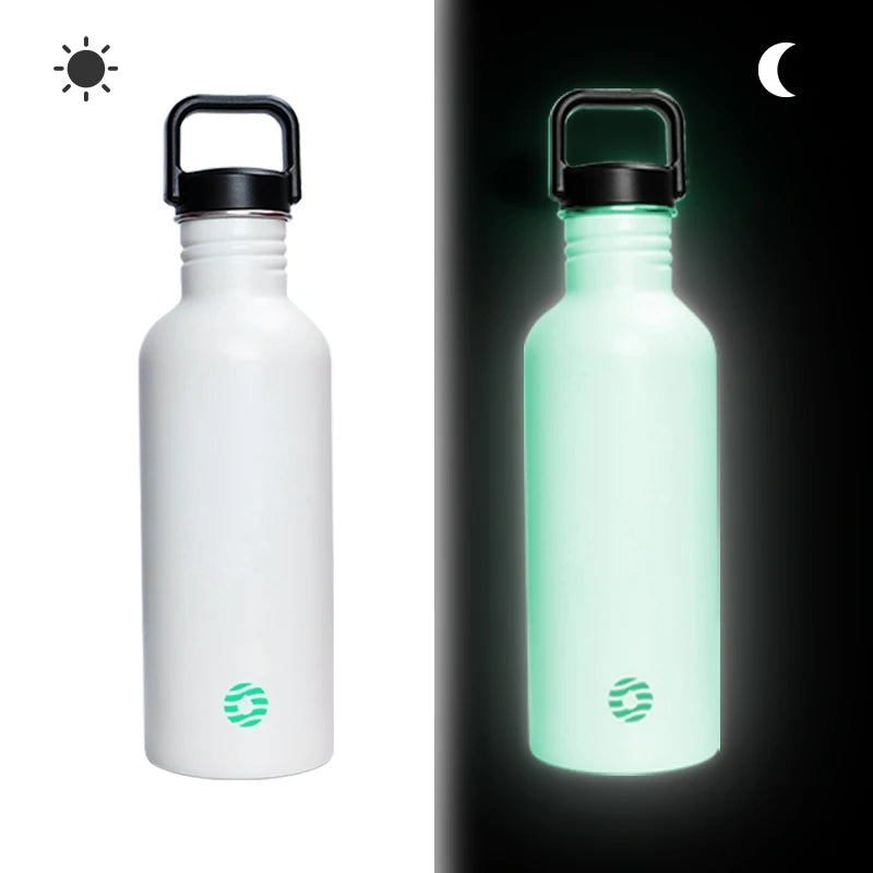 gourde phosphorescente inox 750ml 1l