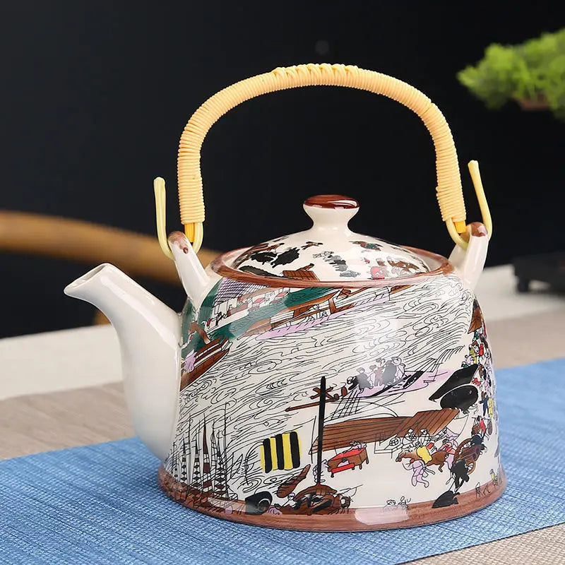 grande theiere en porcelaine chinoise 900ml 16