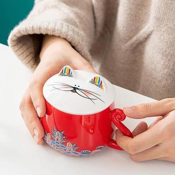 mug chat avec couvercle 320ml 4