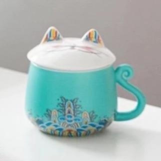 mug chat avec couvercle 320ml