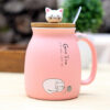 mug chat avec couvercle 450ml