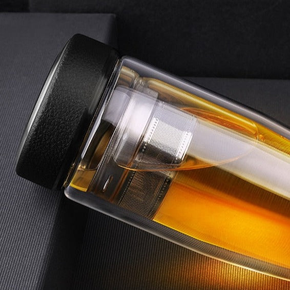 mug infuseur en verre double paroi avec couvercle 380ml 4