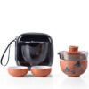 petit service a the de voyage verre et porcelaine 130ml