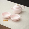 petit service a the en porcelaine rose 130 230ml 11