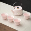 petit service a the en porcelaine rose 130 230ml 3