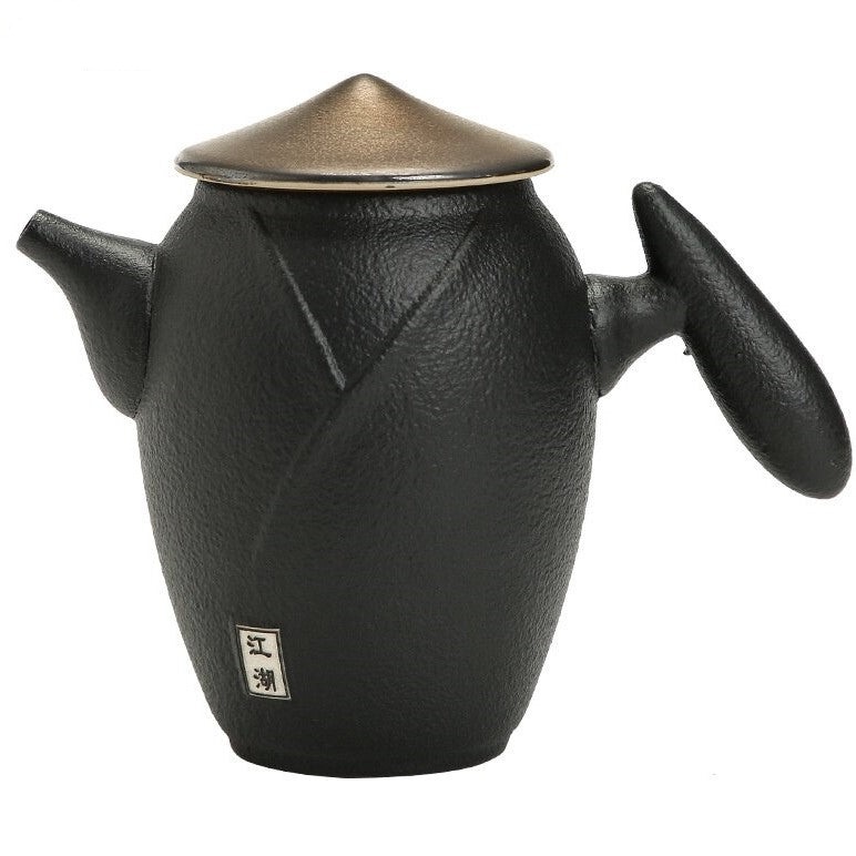 petite theiere japonaise porcelaine noire 230ml