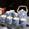 service a the en porcelaine de chine 6 tasses 900ml 11