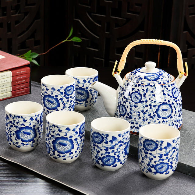 service a the en porcelaine de chine 6 tasses 900ml 11
