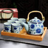 service a the en porcelaine de chine 6 tasses 900ml 2