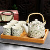 service a the en porcelaine de chine 6 tasses 900ml 5