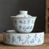 service a the en porcelaine peint a la main 135 170ml 6