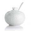 service a the porcelaine blanche theiere 900ml