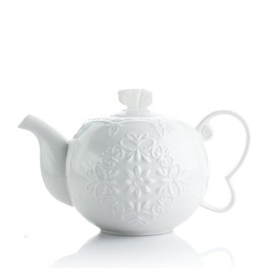 service a the porcelaine blanche theiere 900ml 3