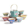 service a the theiere et tasses assorties 250ml 9