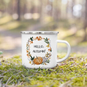 tasse automne emaillee 360ml 19