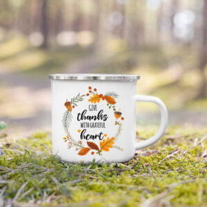 tasse automne emaillee 360ml 21