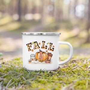tasse automne emaillee 360ml 28