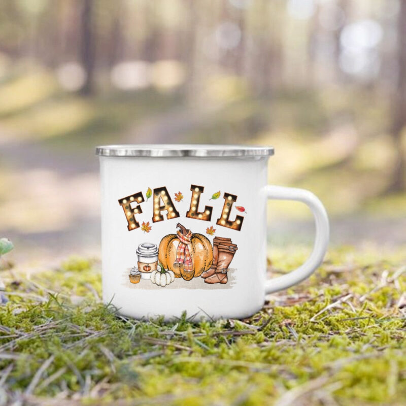 tasse automne emaillee 360ml 28